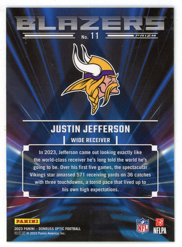 Justin Jefferson 2023 Panini Donruss Optic Blazers #11