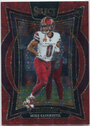 Mike Sainristil 2024 Panini Select Red Disco Prizm RC #76 13/49