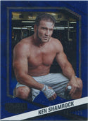 Ken Shamrock 2025 Panini Combat Anthology Blue Fireworks Parallel Card #18 37/125