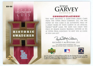 Steve Garvey 2004 Upper Deck Historic Swatches Patch Relic #HS-SG