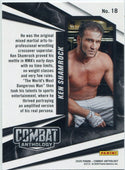 Ken Shamrock 2025 Panini Combat Anthology Blue Fireworks Parallel Card #18 37/125
