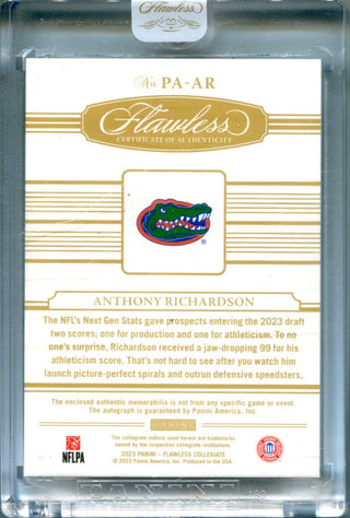 Anthony Richardson 2023 Panini Flawless #PA-AR /25 Card