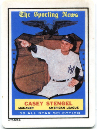 Casey Stengel 1990 The Hamilton Collection 1959 Porcelain Card #D1131