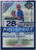 Brandon Sproat 2024 Panini Prospect Edition Purple Prizm RC #92 4/99