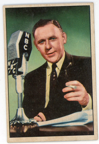 Bob Considine 1953 Television and Radio Stars of NBC Card #6