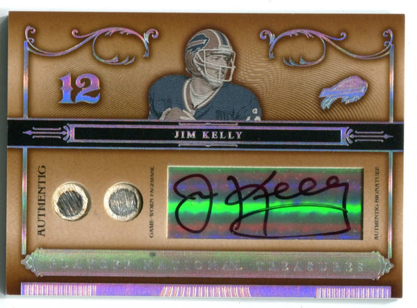 Jim Kelly 2006 Donruss Playoff National Treasures #85  Face Mask Card /12