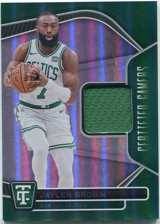 Jaylen Brown 2024 - 2025 Panini Totally Certified Jersey Card #CG-JLB