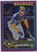 Jackson Chourio 2024 Topps Chrome Pink Refractor RC #161