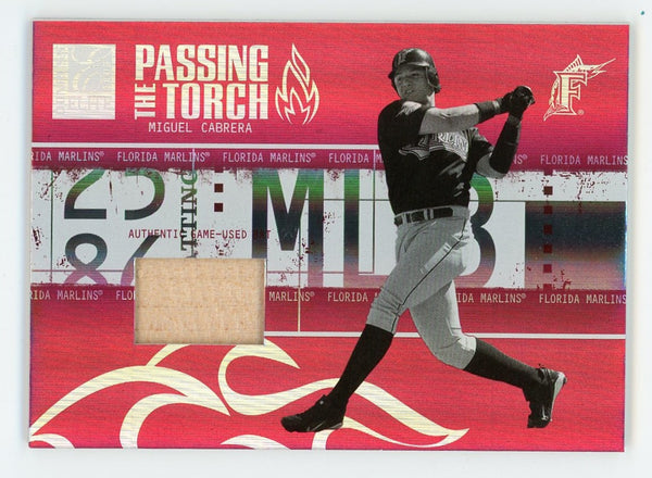 Miguel Cabrera 2005 Donruss Passing the Torch #PT-22 Card 039/250