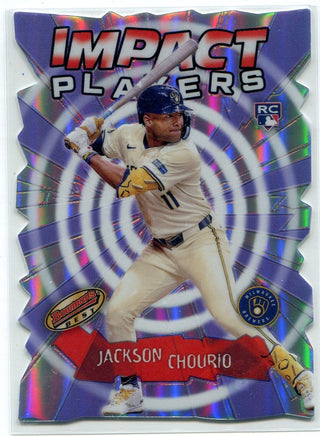 Jackson Chourio 2024 Bowman's Best Impact Players Die-Cut RC #IP-12
