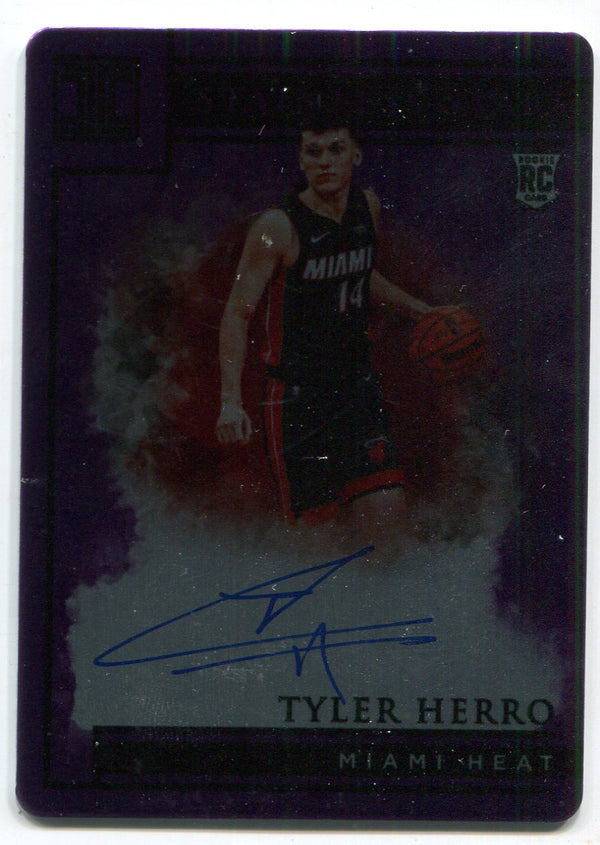 Tyler Herro Autographed 2019 Panini Impeccable Stainless Stars Purple Rookie Card /49