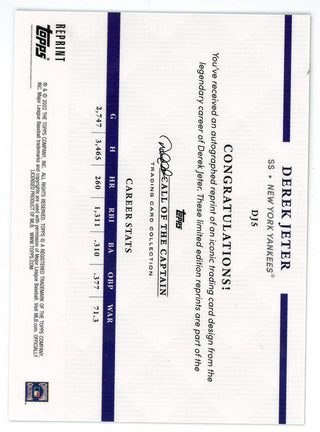 Derek Jeter 2022 Topps Card #DJ5