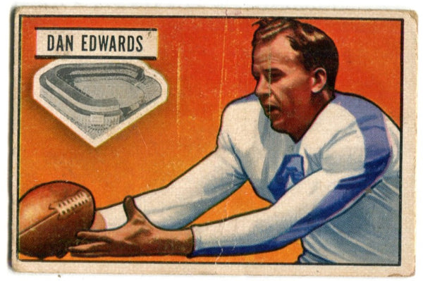 Dan Edwards 1951 Bowman Football #43 Card