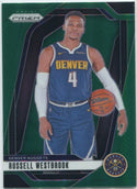 Russell Westbrook 2024 - 2025 Panini Prizm Green Prizm Card #157