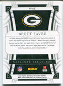Brett Favre 2022 Panini National Treasures Card /35