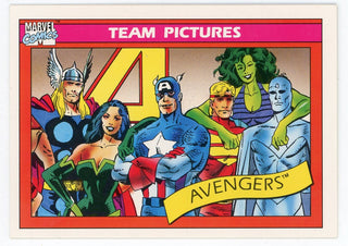 Avengers 1990 Marvel Team Picture Card #138