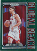 Alperen Sengun 2024 - 2025 Panini Prizm Global Reach Green Prizm Card #1