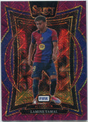 Lamine Yamal 2024 - 2025 Panini Select Terrace Level Purple Mojo Prizm Card #7