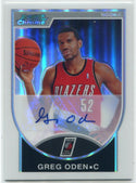 Greg Oden 2007 - 2008 Bowman Chrome Autographed Refractor RC #152 18/479