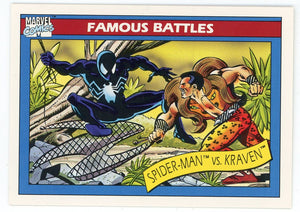 Spider-Man vs Kraven 1990 Marvel Famous Battles Card #92