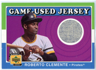 Roberto Clemente 2001 Upper Deck Game-Used Jersey Card #J-RC