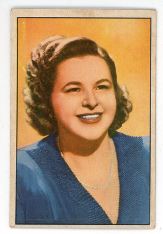 Kate Smith 1953 Television and Radio Stars of NBC Card #29