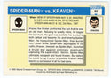 Spider-Man vs Kraven 1990 Marvel Famous Battles Card #92