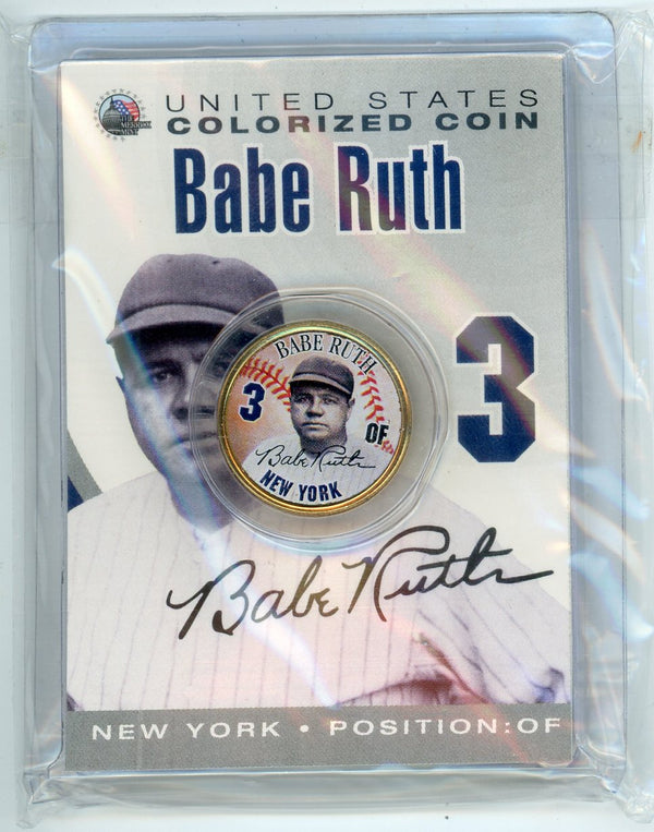 Babe Ruth Colorized Statehood Quarter