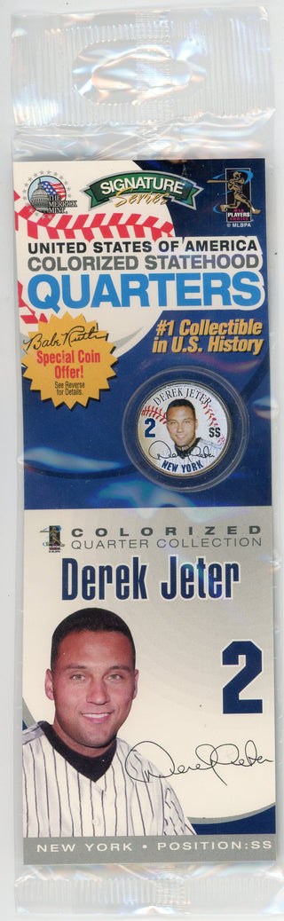 Derek Jeter Colorized Statehood Quarter