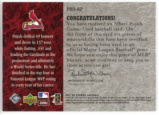 2005 St. Louis Cardinals Team Signed Scott Rolen Game Jersey Albert Pujols  JSA