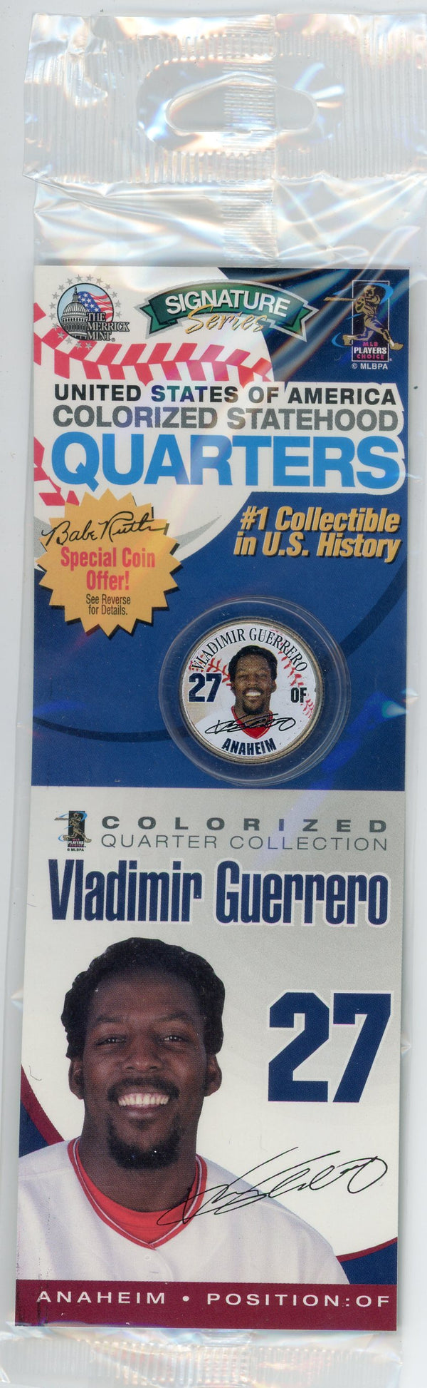 Vladimir Guerrero Colorized Statehood Quarter