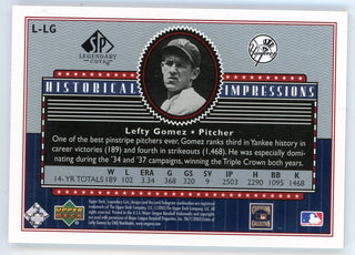 Lefty Gomez 2003 Upper Deck  SP Legendary Cuts Patch Relic #L-LG