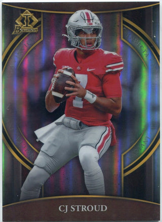 CJ Stroud 2022 Bowman Chrome U Invicta RC #BI-2