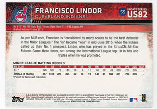 Francisco Lindor 2015 Topps Update Series #US82 Card