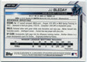 JJ Bleday 2021 Bowman Chrome Sapphire Aqua Refractor RC #BCP-200 28/99