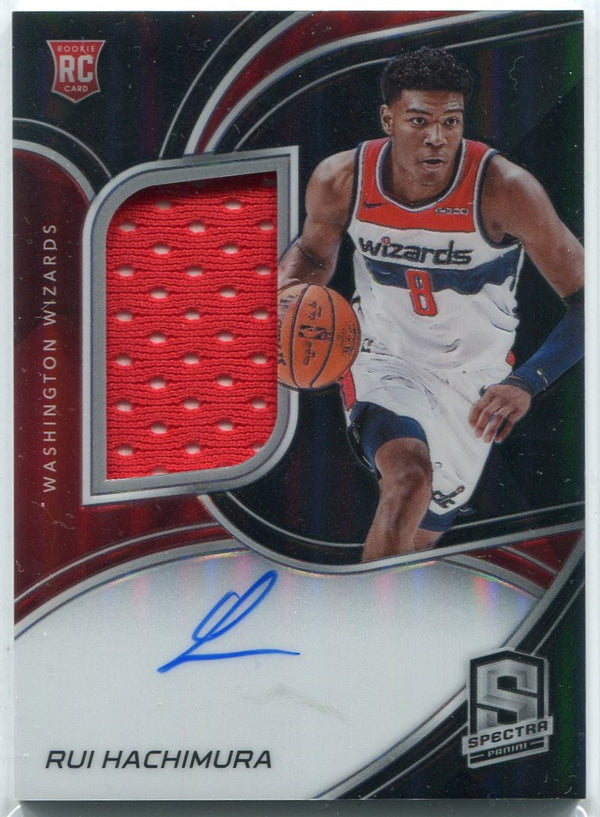 Rui Hachimura 2019 - 2020 Panini Spectra Jersey/Autographed Prizm RC #211 57/99