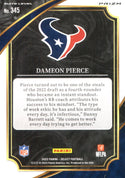 Dameon Pierce 2022 Panini Select Rookie Card #345