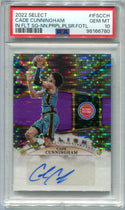 Cade Cunningham 2022 Panini Select In Flight Auto Purple #IFSSCH PSA 10 Card /15