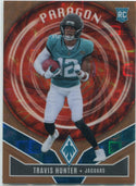 Travis Hunter 2025 Panini Phoenix Paragon Bronze Pandora Prizm RC #12 47/125