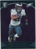 Saquon Barkley 2024 Panini Totally Certified Purple Mirror Parallel Card #73