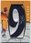 Al Harrington 2007 - 2008 Upper Deck SP Authentic By The Numbers Patch/Autographed Card #BN-AH 71/75