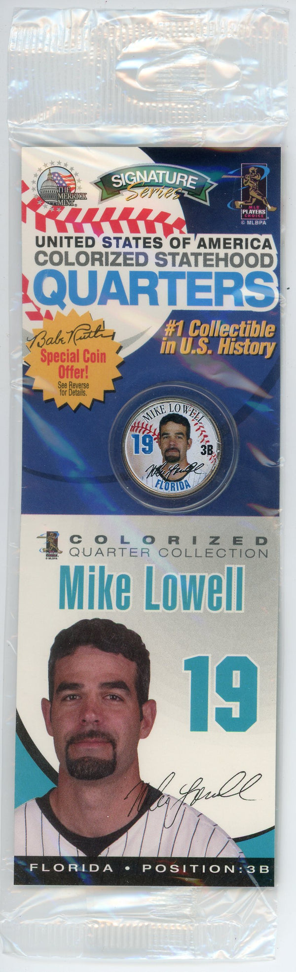 Mike Lowell Colorized Statehood Quarter