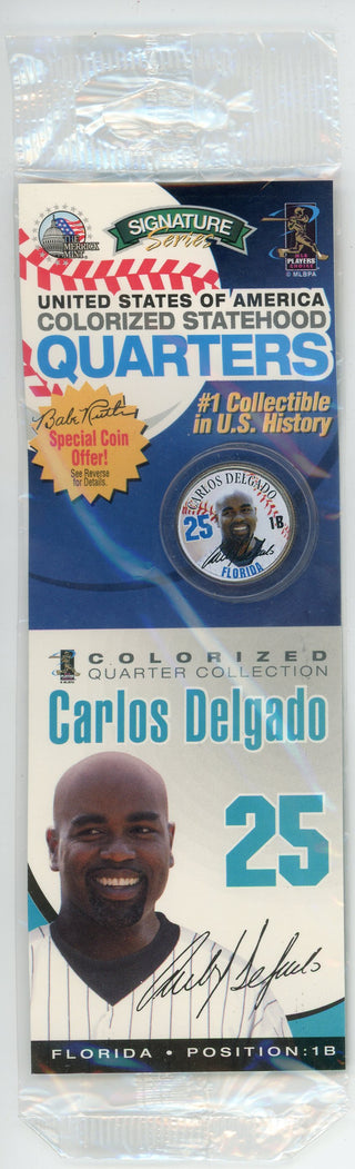 Carlos Delgado Colorized Statehood Quarter