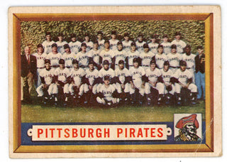 Pittsburgh Pirates 1957 Team Card