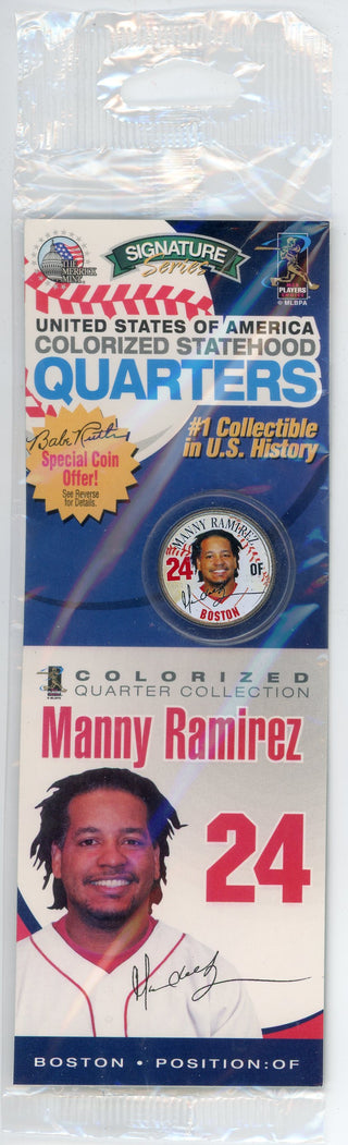 Manny Ramirez Colorized Statehood Quarter