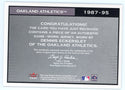 Dennis Eckersley 2003 Fleer Game Worn Jersey Card