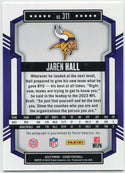 Jaren Hall 2023 Panini Score Autographed RC #311