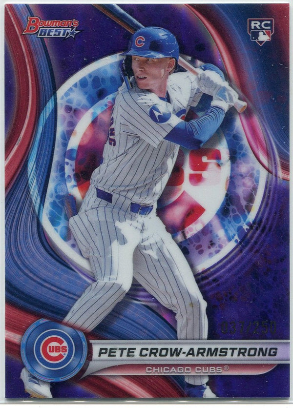 Pete Crow-Armstrong 2024 Bowman's Best Purple Refractor RC #17 37/250