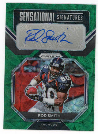 Rod Smith 2022 Panini Prizm Autograph Sensational Signatures Green #SS-RS