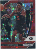 Anthony Edwards 2020 Panini Prizm Draft Picks Red Cracked Ice Prizm RC #41
